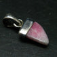 Rare Pink Tugtupite Sterling Silver Pendant From Greenland - 0.9" - 1.49 Grams
