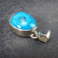 Turquoise Silver Pendant - 1.2" - 6.14 Grams