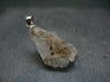 Clear Petalite Crystal Silver Pendant from Brazil - 1.1" - 2.60 Grams