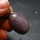 Purple Jade Silver Plated Pendant From Turkey - 1.3" - 6.23 Grams