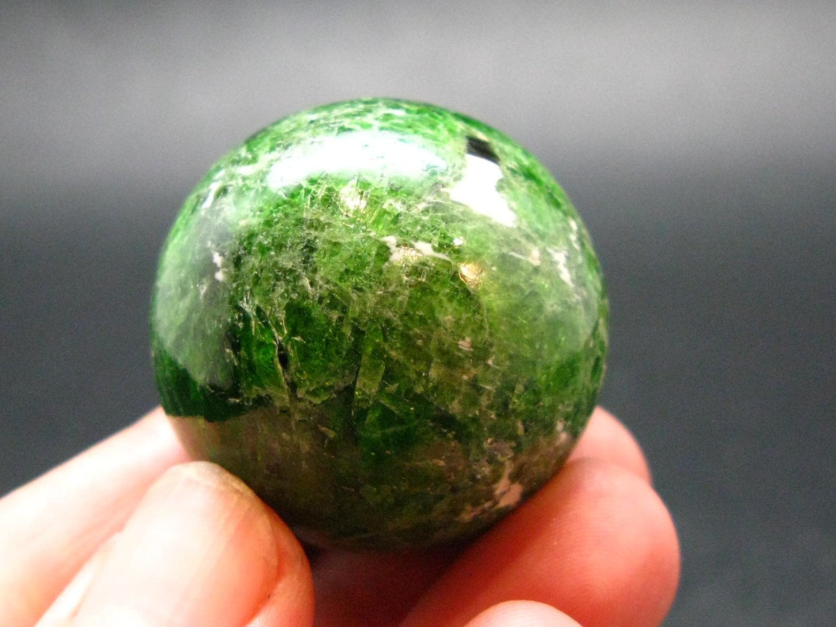 Gem Chrome Diopside Ball Sphere From Russia - 1.2"- 50.0 Grams