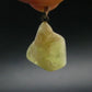 Rare Gemmy Yellowish-Green Brazilianite Terminated Crystal Silver Pendant From Brazil - 0.9" - 2.81 Grams