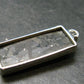 Very Rare Sterling Silver Nuumite Nuummite Pendant From Greenland - 1.7" - 8.51 Grams