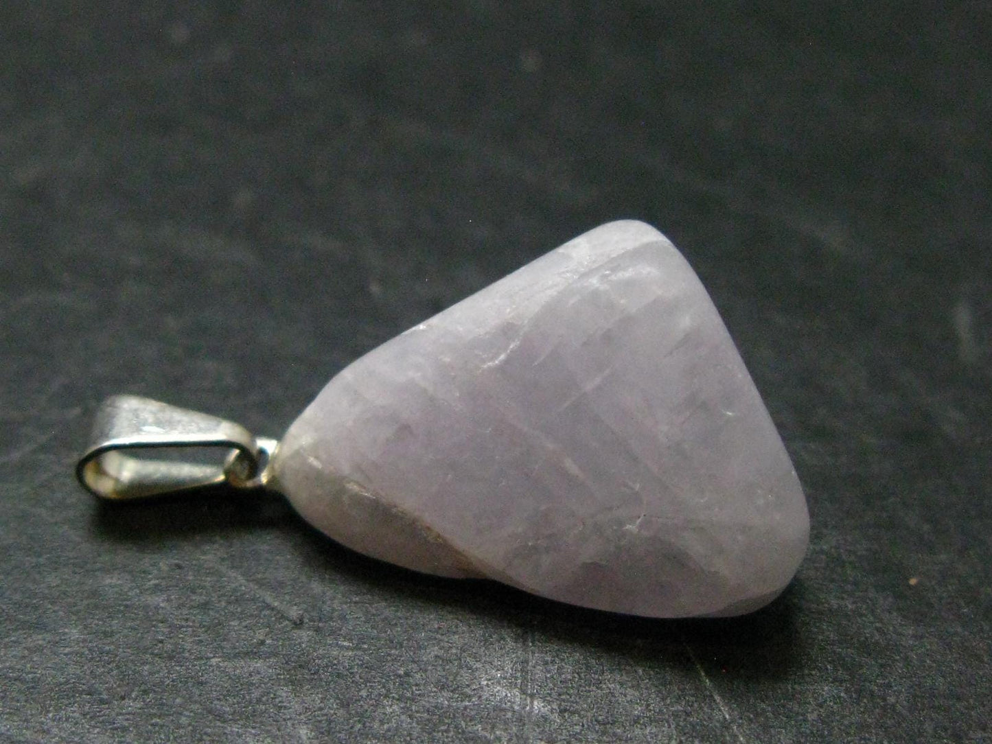 Nice Lilac Amblygonite Crystal Silver Pendant from Brazil - 1.1" - 4.30 Grams