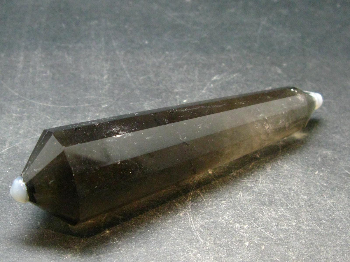 Perfect Smoky Quartz Vogel Crystal Healing Wand - 3.7" - 62.34 Grams