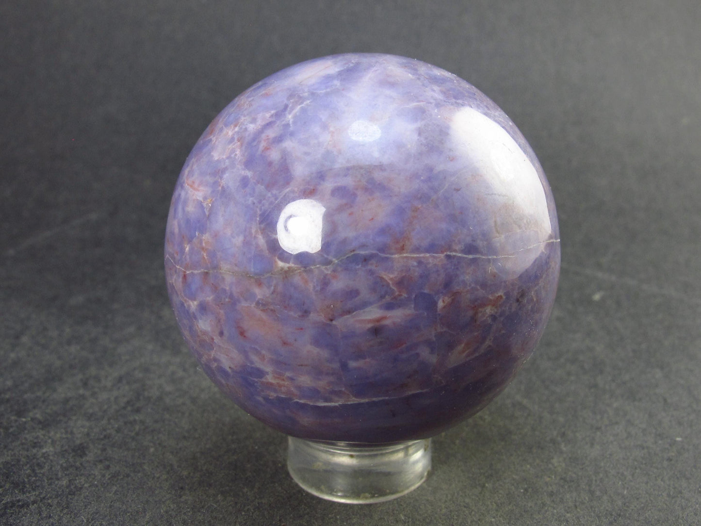 Purple Jade Sphere Ball from Turkey - 1.6" - 103.8 Grams