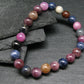 Fancy Color Sapphire Genuine Bracelet ~ 7 Inches ~ 8mm Round Beads