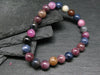 Fancy Color Sapphire Genuine Bracelet ~ 7 Inches ~ 8mm Round Beads