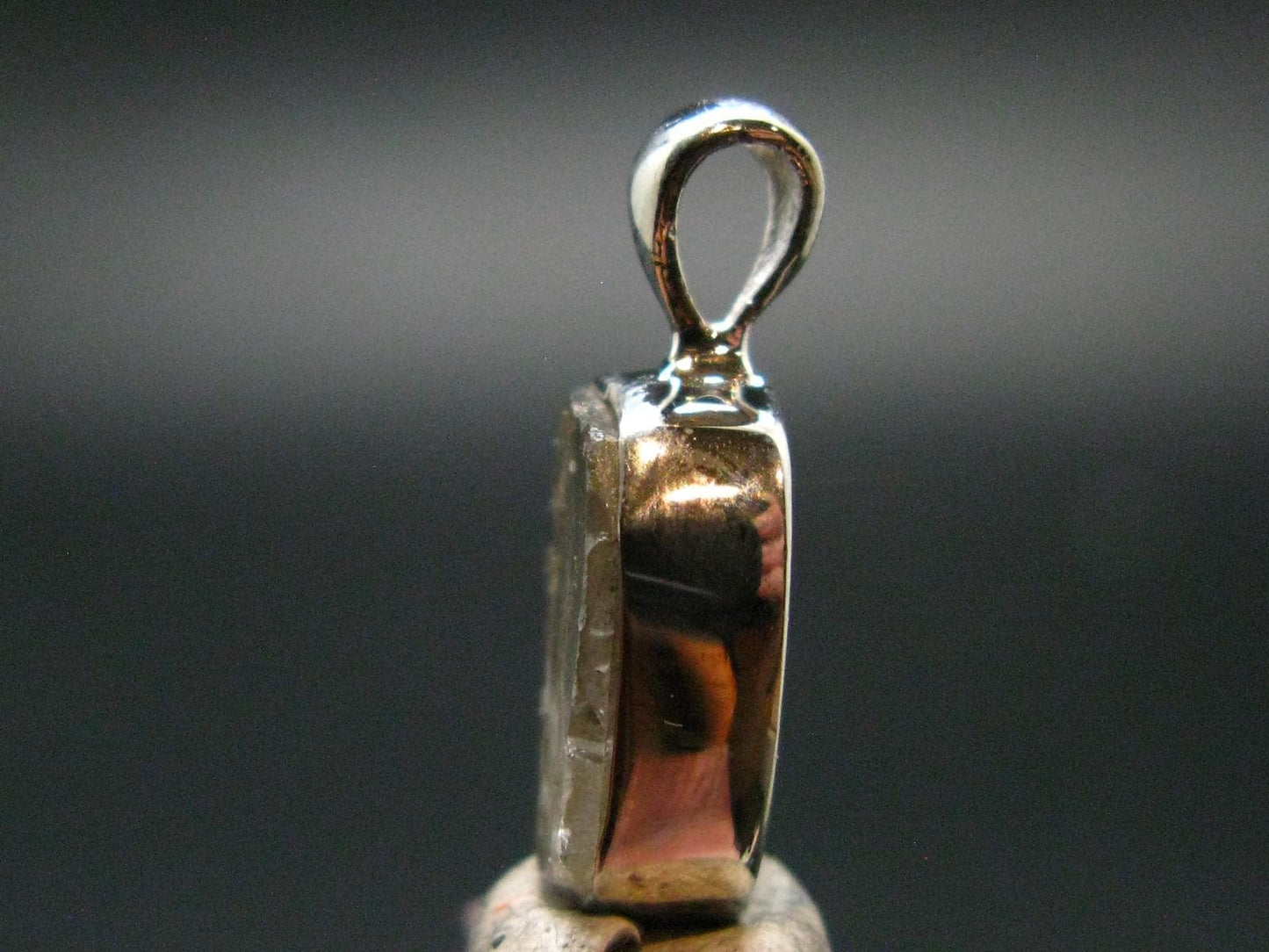Rare Herderite Crystal Silver Pendant from Brazil - 0.7" - 1.32 Grams