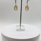Golden Rutile Quartz Drop Earrings – Natural Rutile Crystal in Sterling Silver