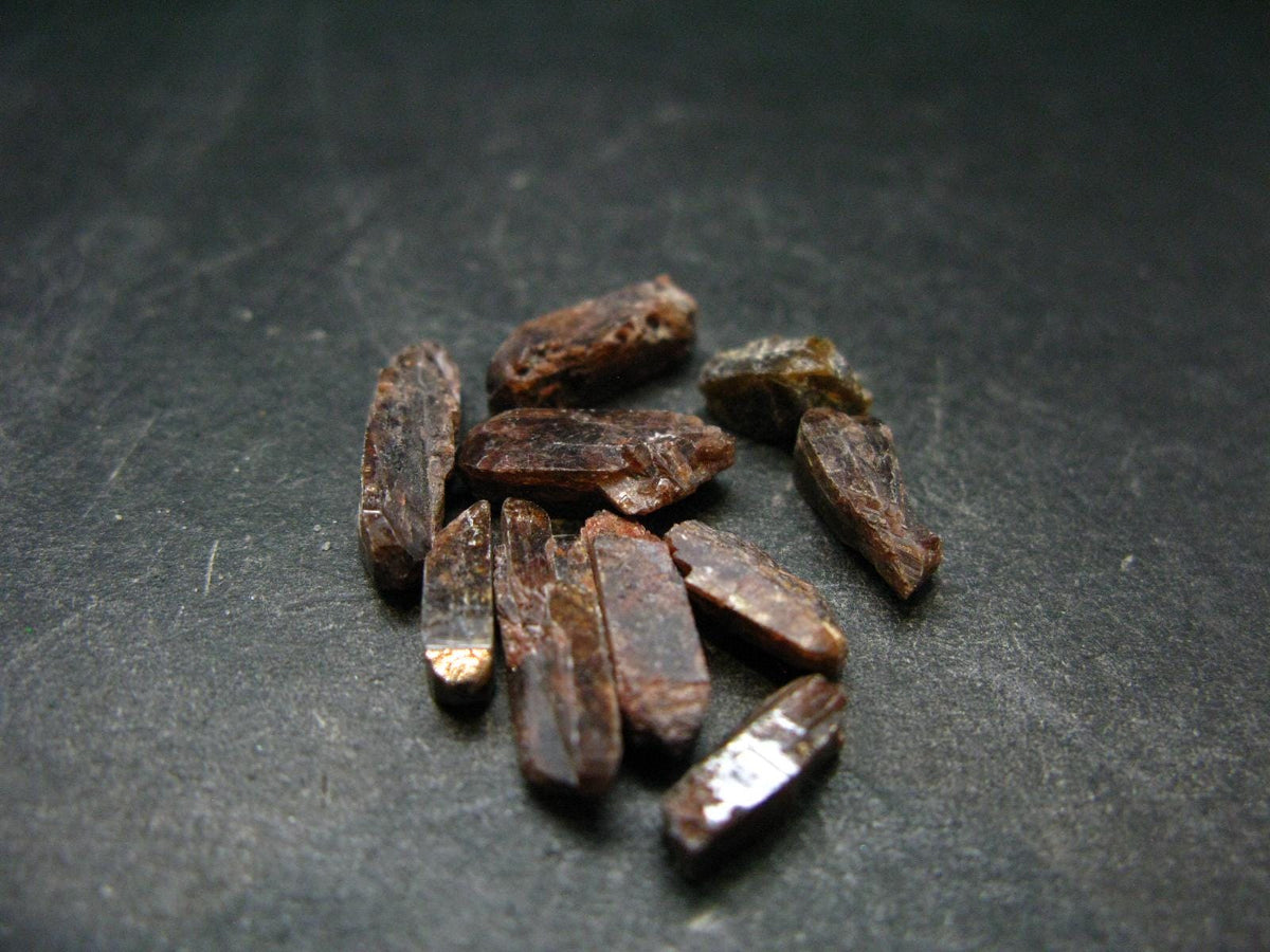 Lot of 10 Xenotime Crystals from Brazil - 30.45 Carats