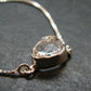 Herkimer Diamond Quartz Silver Bracelet Adjustable Length - 3.09 Grams