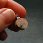 Rare Pink Tugtupite Sterling Silver Pendant From Greenland - 0.8" - 1.58 Grams