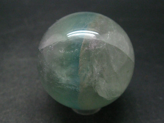 Gem Purple + Green Fluorite Sphere from China - 1.6"