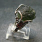 Moldavite Tektite Silver Ring from Czech Republic - 8.5 Size - 6.33 Grams