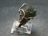 Moldavite Tektite Silver Ring from Czech Republic - 8.5 Size - 6.33 Grams