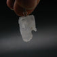 Gem Pollucite Polucite Crystal Silver Pendant from Pakistan - 1.0" - 2.83 Grams