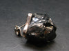 Unpolished Elite Shungite Silver Pendant from Russia - 1.5" - 10.20 Grams