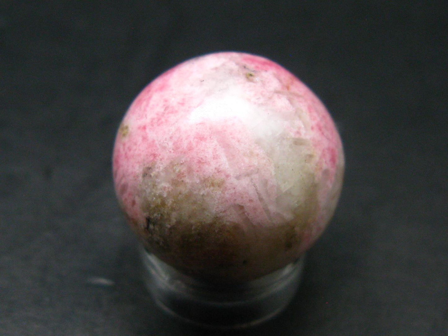 Rare Pink Tugtupite Ball Sphere From Greenland - 10.08 Grams - 0.8"