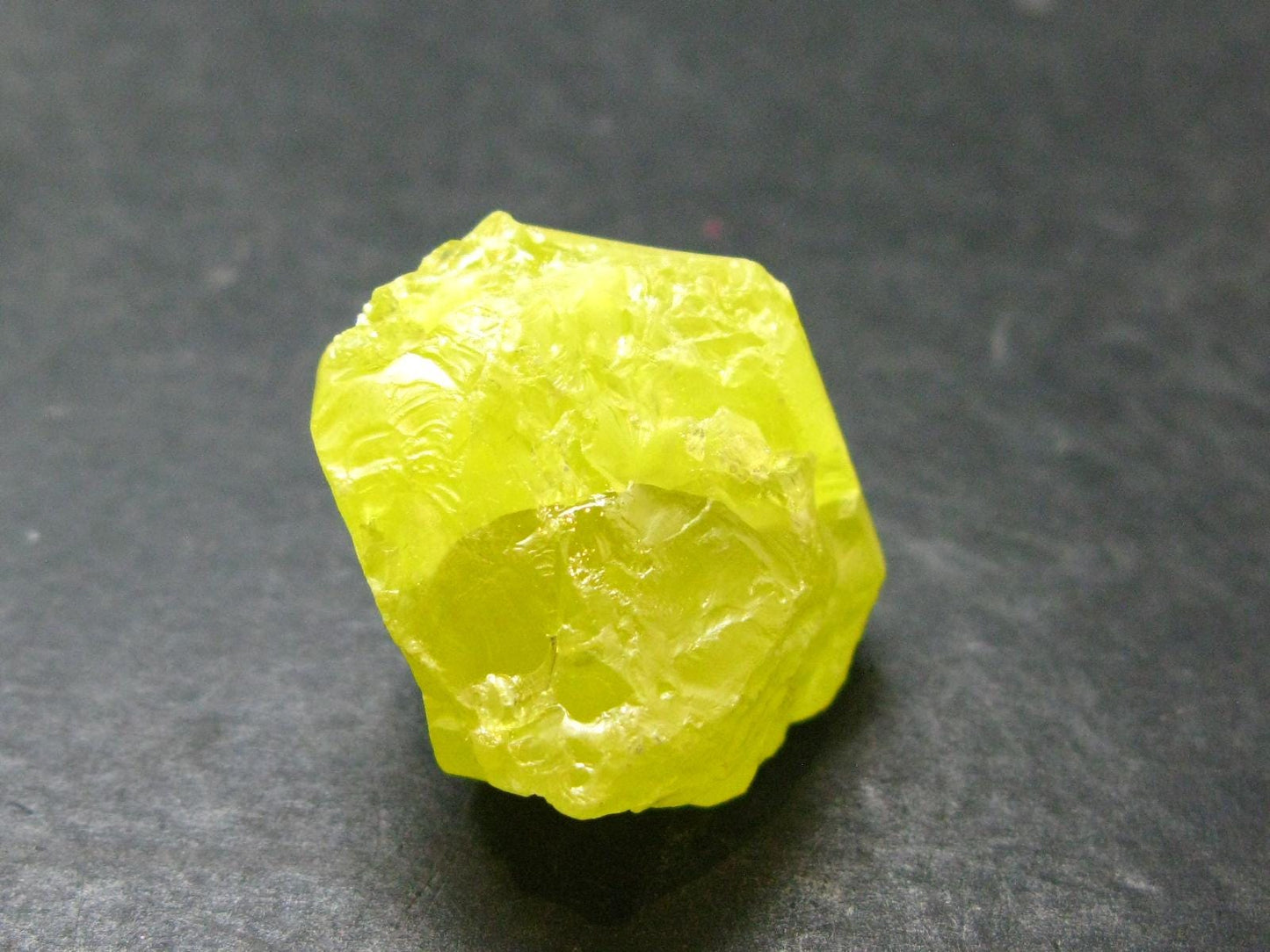 Large Yellow Sulphur Sulfur Crystal Italy - 1.1"