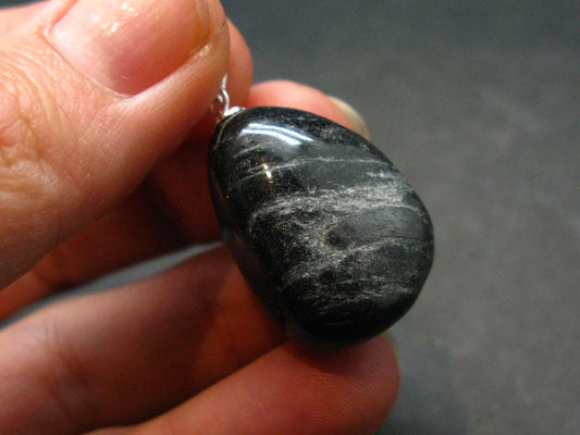 Rare ISUA Stone Silver Pendant From Greenland - 1.1" - 8.15 Grams