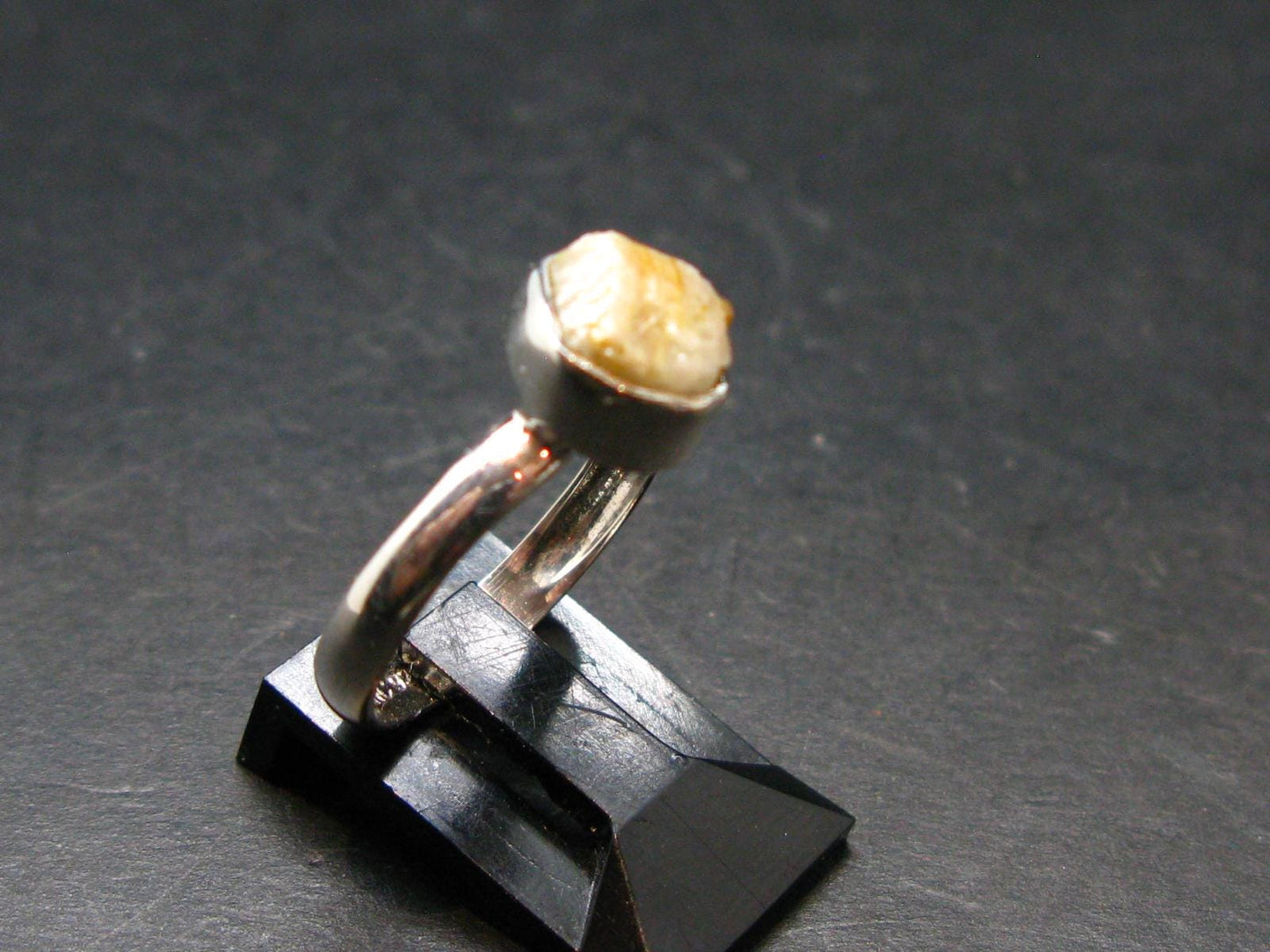 Phenakite Phenacite Sterling Silver Size 6 Ring from Nigeria - 1.92 Grams