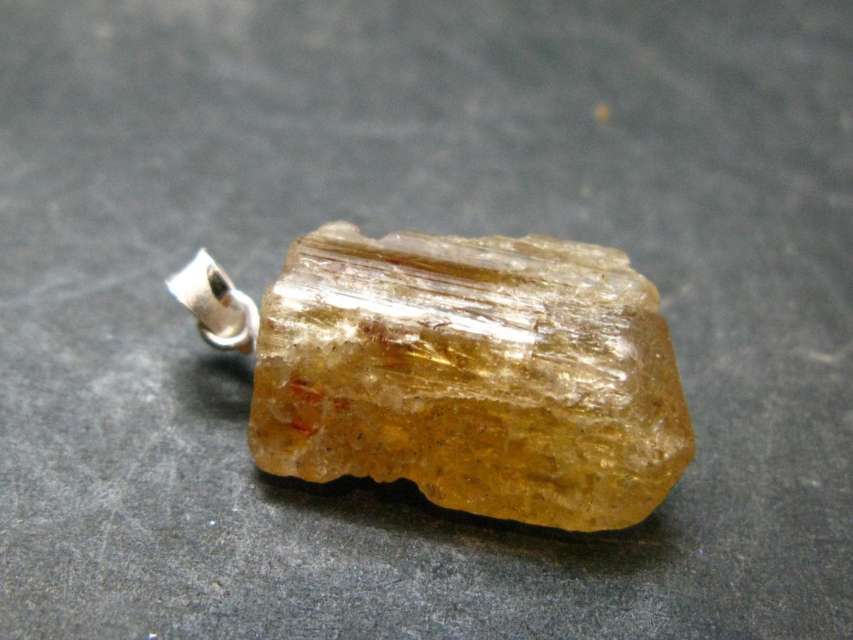 Imperial Topaz Crystal Pendant From Brazil - 1.0" - 4.0 Grams