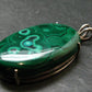 Queen of Green!! Genuine Vivid Vibrant Green Malachite Sterling Silver Pendant - 2.3" - 30.0 Grams