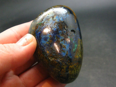 Fine Azurite Tumbled Stone From Peru - 2.4"