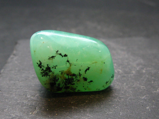 Rich Green Chrysoprase Tumbled Stone From Australia - 1.4"