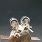 Phenakite Phenacite Stud Earrings Sterling Silver From Russia - 1.29 Grams