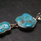 Turquoise Silver Pendant - 2.3" - 10.09 Grams