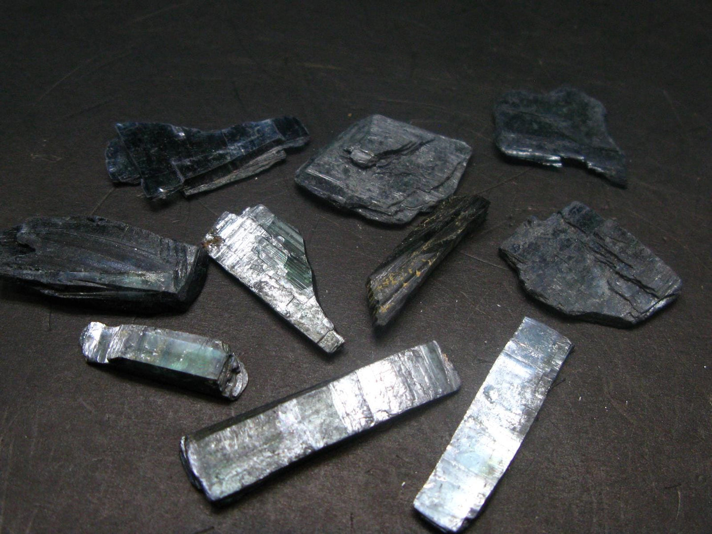 Lot of 10 Vivianite Crystals From Romania - 8.85 Grams