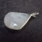 Natural Glow From Inside Moonstone 925 Silver Pendant - 0.9" - 1.95 Grams