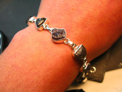 Alexandrite Silver Bracelet From Brazil - 7" - 16.1 Grams