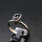 Blue Lazulite Silver Ring From Pakistan - Size 8 - 1.77Grams