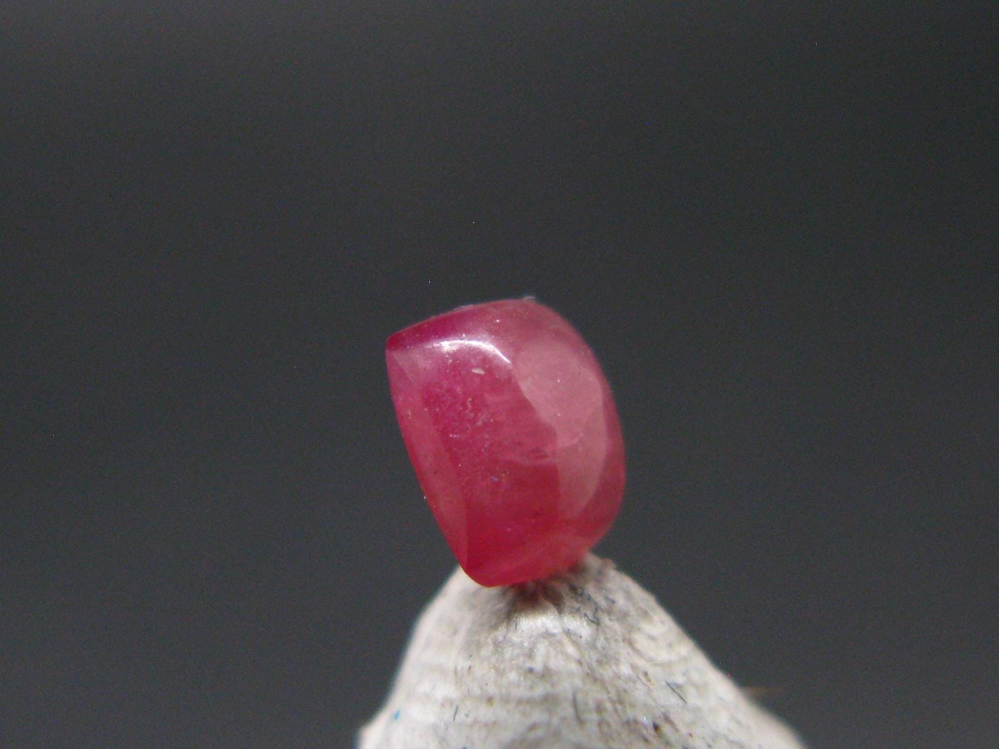Rare Gem Bixbite Red Beryl Emerald Cabochon From Utah USA - 0.34 Carats - 4.2x3.5 mm