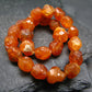Garnet Spessartine Genuine Bracelet ~ 7 Inches ~ 10mm Crystal Beads