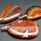 Natural Carnelian Agate Pendant From Madagascar - 1.4"