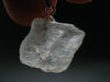 Clear Petalite Crystal Silver Pendant from Brazil - 0.7" - 1.89 Grams