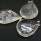 Pliny the Elder and Quartz!! Set of 3 Natural Clear Quartz Crystal Pendant From Brazil