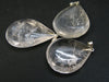 Pliny the Elder and Quartz!! Set of 3 Natural Clear Quartz Crystal Pendant From Brazil