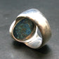 Quantum Quattro Shattuckite Malachite Dioptase Chrysocola Ring in SS From Namibia - Size 7.75 - 11.03 Grams