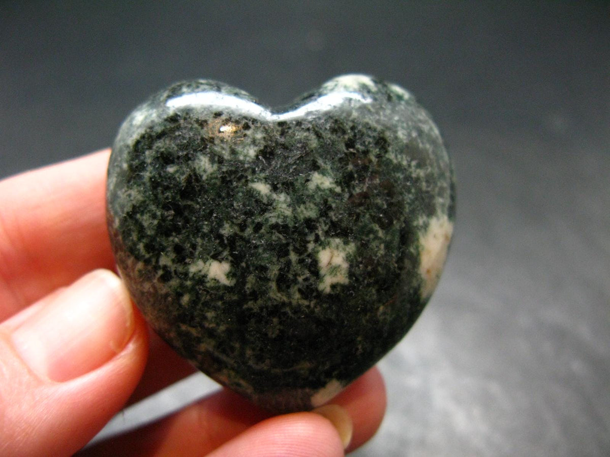 Rare Stonehenge Bluestone Heart From Wales UK - 1.5" - 46.77 Grams