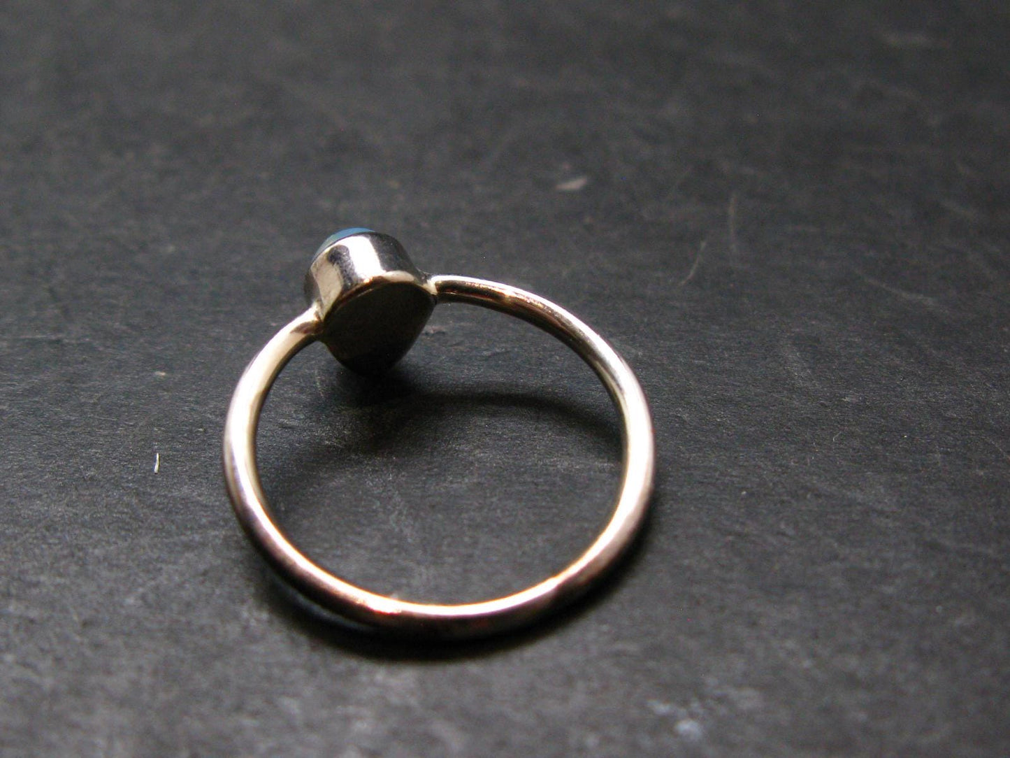 Natural Cabochon Opal 925 Sterling Silver Ring from Ethiopia - 1.48 Grams - Size 6