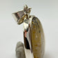 Natural Rutilated Quartz Pendant in Sterling Silver – Golden Needle Inclusion Gemstone