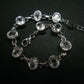 Phenakite Phenacite Cut Gem Silver Bracelet From Nigeria - 7" - 17.3 Grams