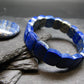 Lapis Lazuli Lazurite Genuine Bracelet ~ 7 Inches ~ 15mm Oval Beads