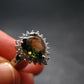 Moldavite Sterling Silver Ring From Czech Republic - Size 7.5 - 3.55 Grams
