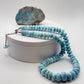 Larimar Bead Necklace Natural Blue Stone Necklace Ocean Inspired Jewelry Gift